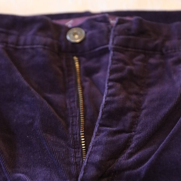 Gloria Vanderbilt 5 Pocket Cotton/Spandex Corduroy Jeans Amanda Size 12 Purple - Picture 6 of 15